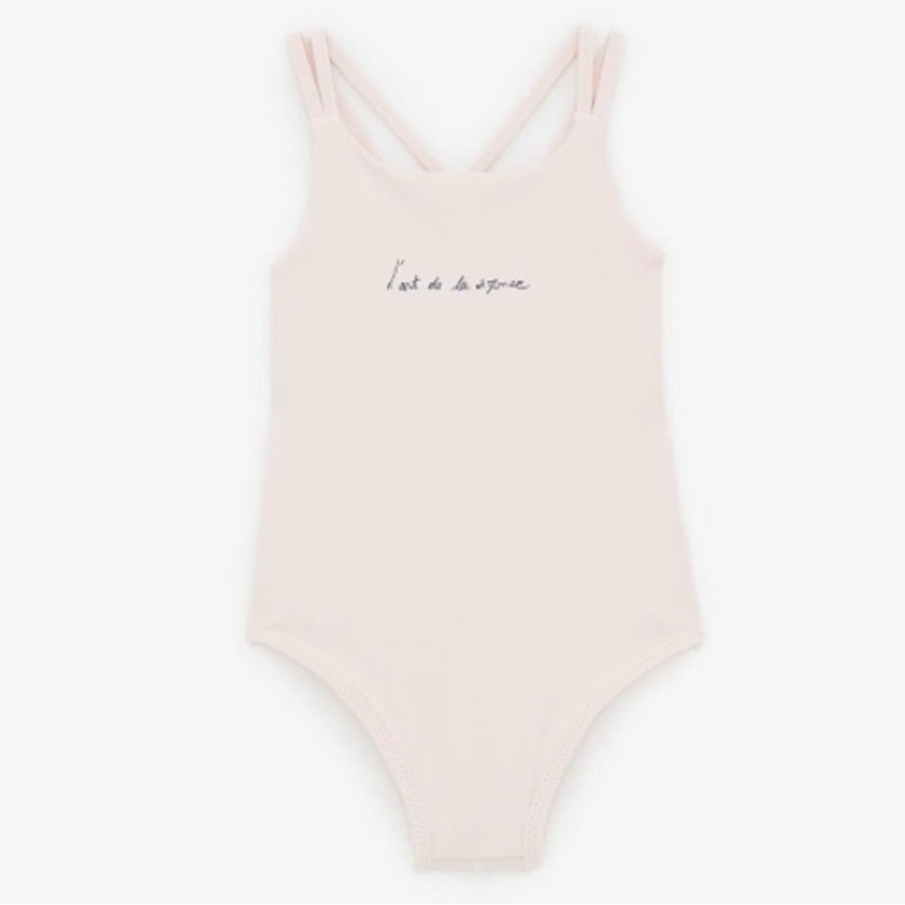 Zara Girls Ballet Capsule Leotard L’Art de la Danse Pink Dance Bodysuit 8-9